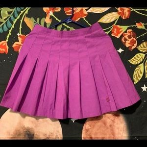 Purple Wilson Pleated Tennis Skirt